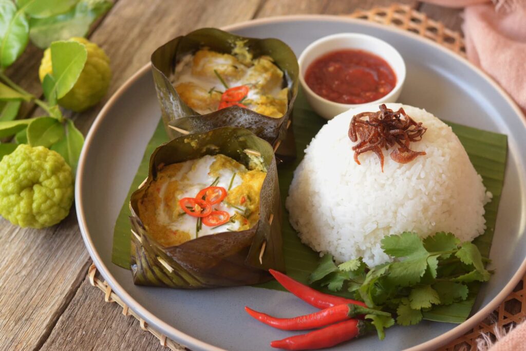 Cambodian Steamed Fish Curry (Amok Trey) | Asian Inspirations