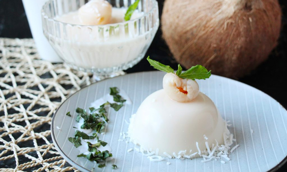 Thai Coconut Pudding Dessert