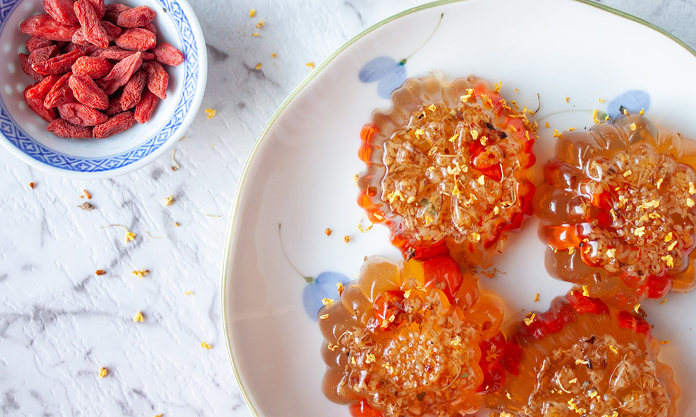 Plant-based-Desserts Osmanthus-Jelly