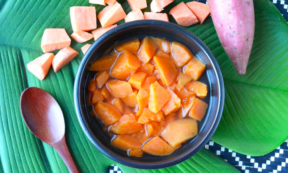 Sweet Potatoes in Ginger Syrup