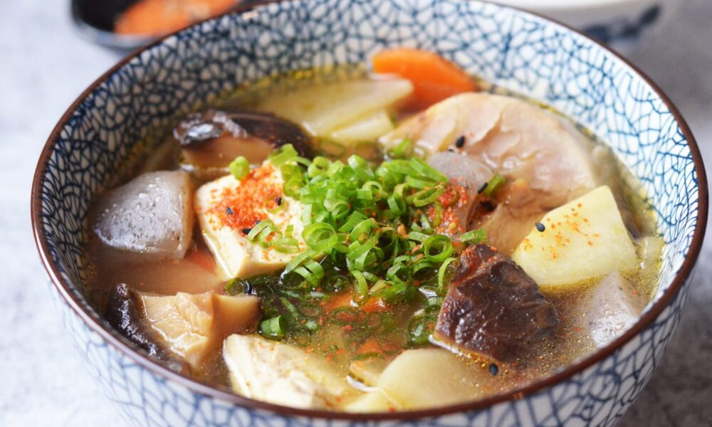 Japanese Vegetable Kenchinjiru Soup