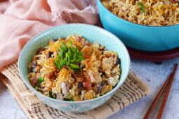 Taro Rice in Rice Cooker