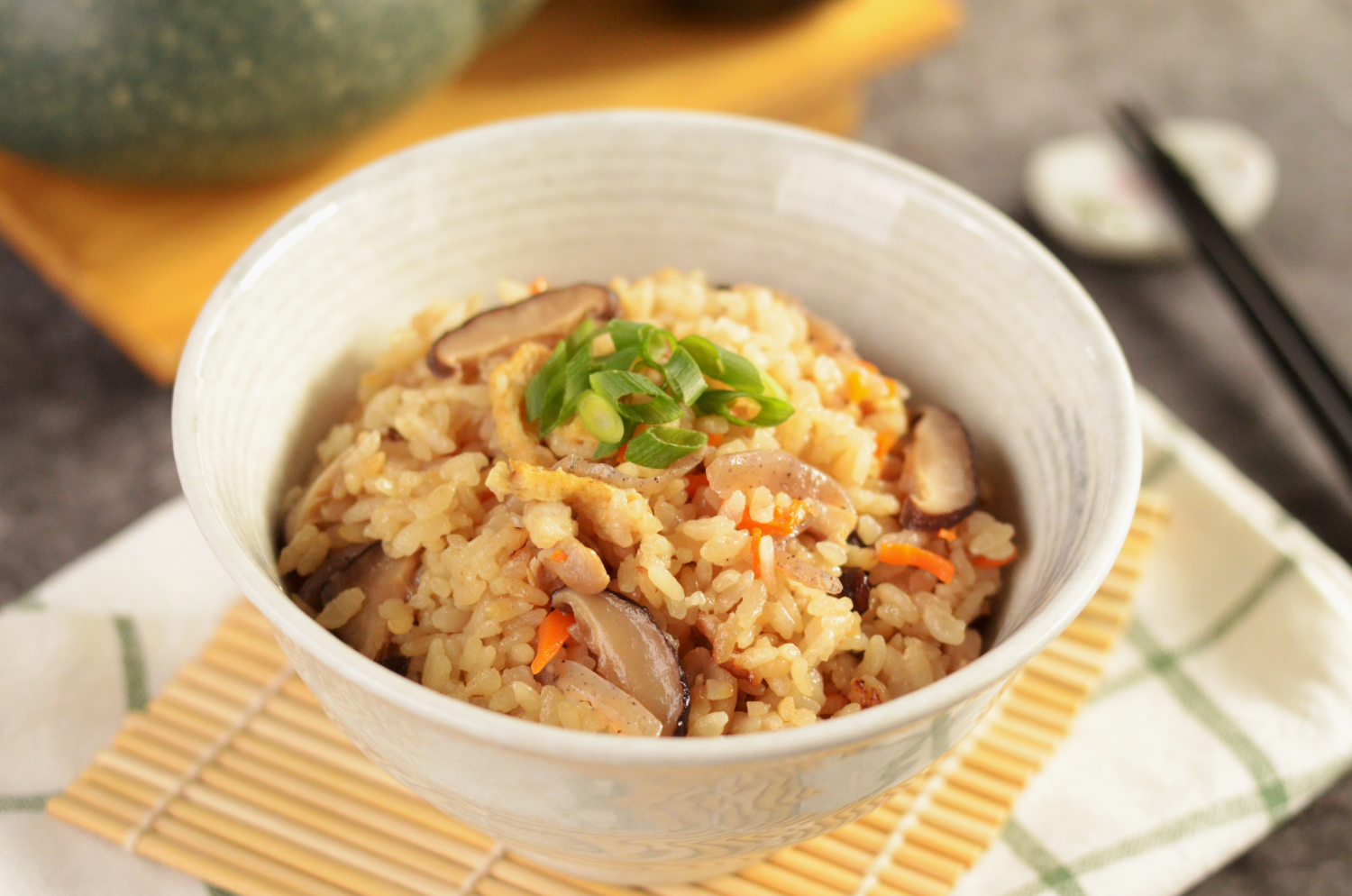 Japanese Mixed Rice in Rice Cooker (Takikomi Gohan) | Asian Inspirations