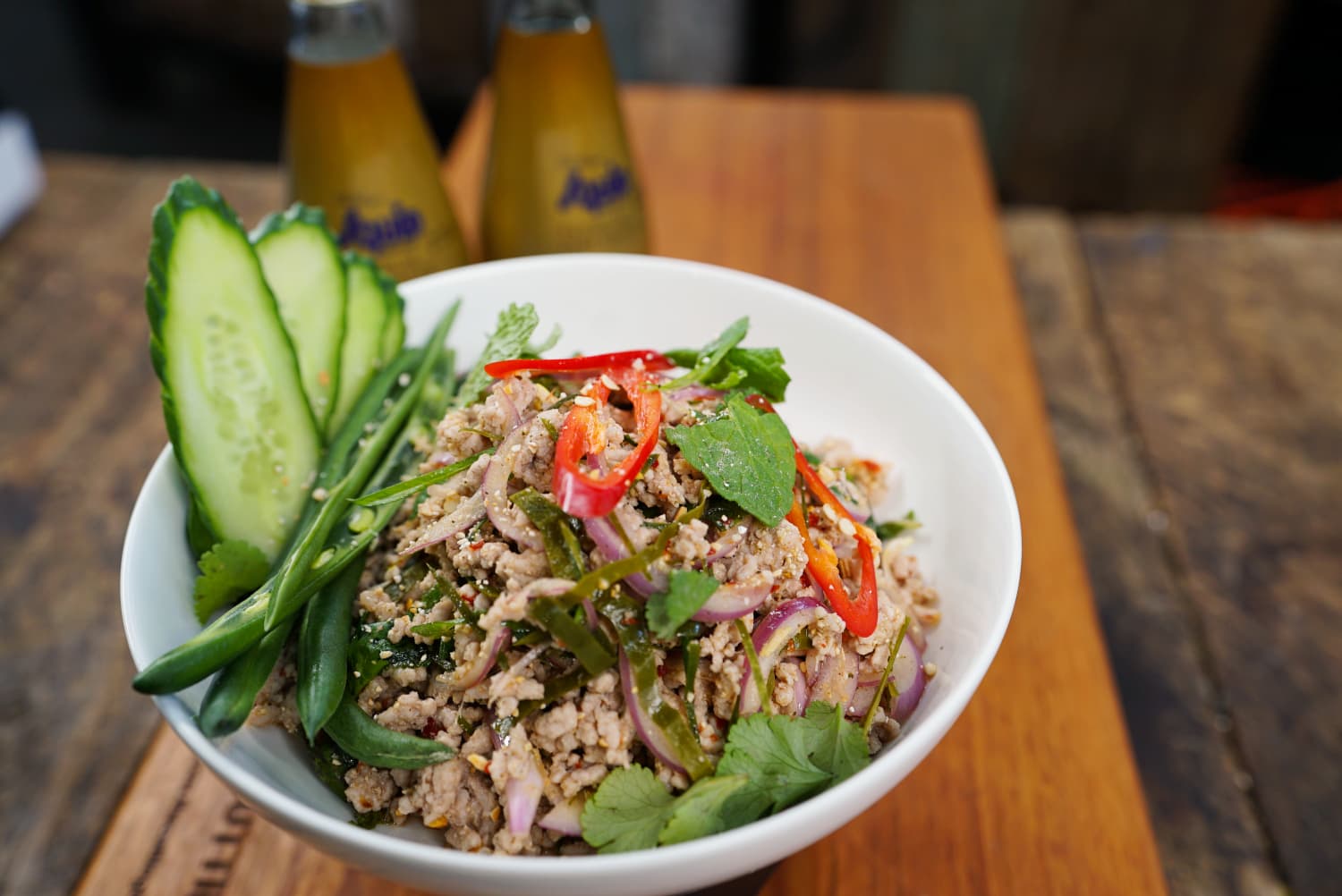 Thai Minced Pork Salad (Larb Moo) | Asian Inspirations