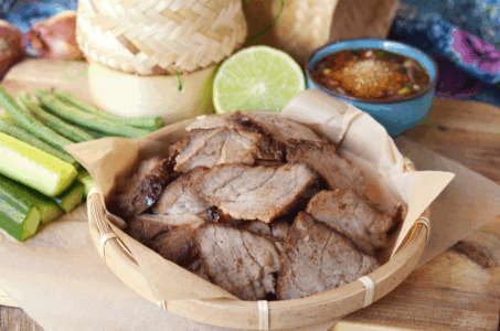 Thai Grilled Pork Neck (Kor Moo Yang)