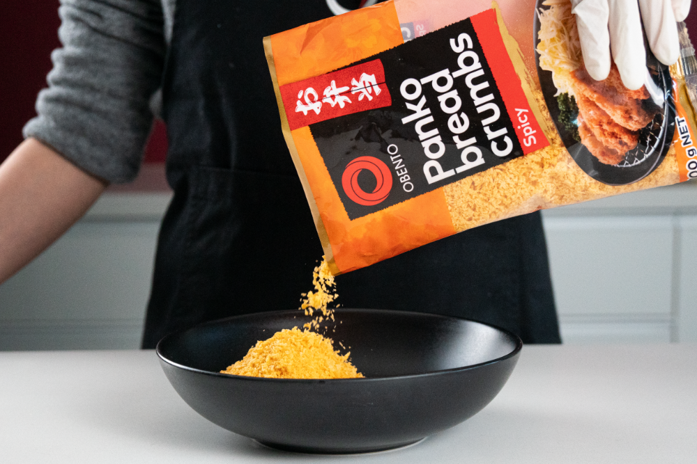 coat with the panko