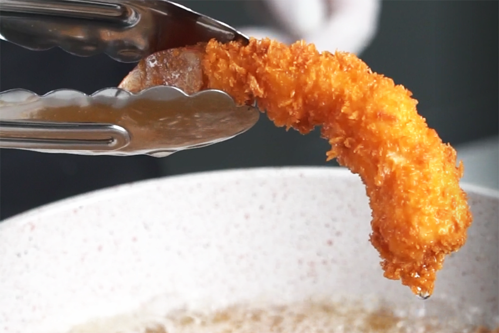 fry prawns