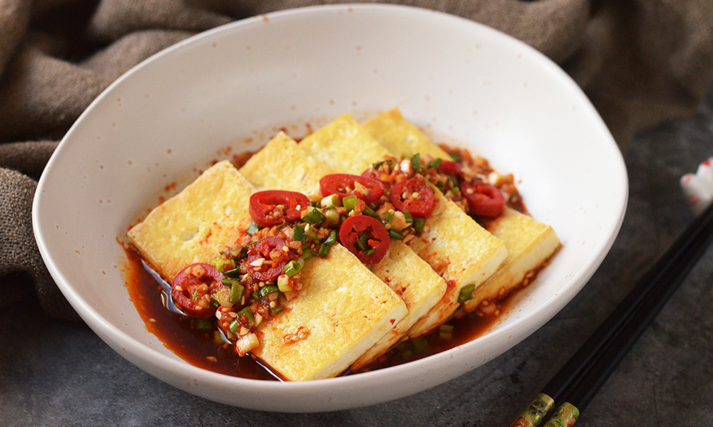 pan-fried firm tofu