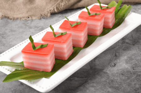 Malaysian Steamed Layer Cake (Kuih Lapis)