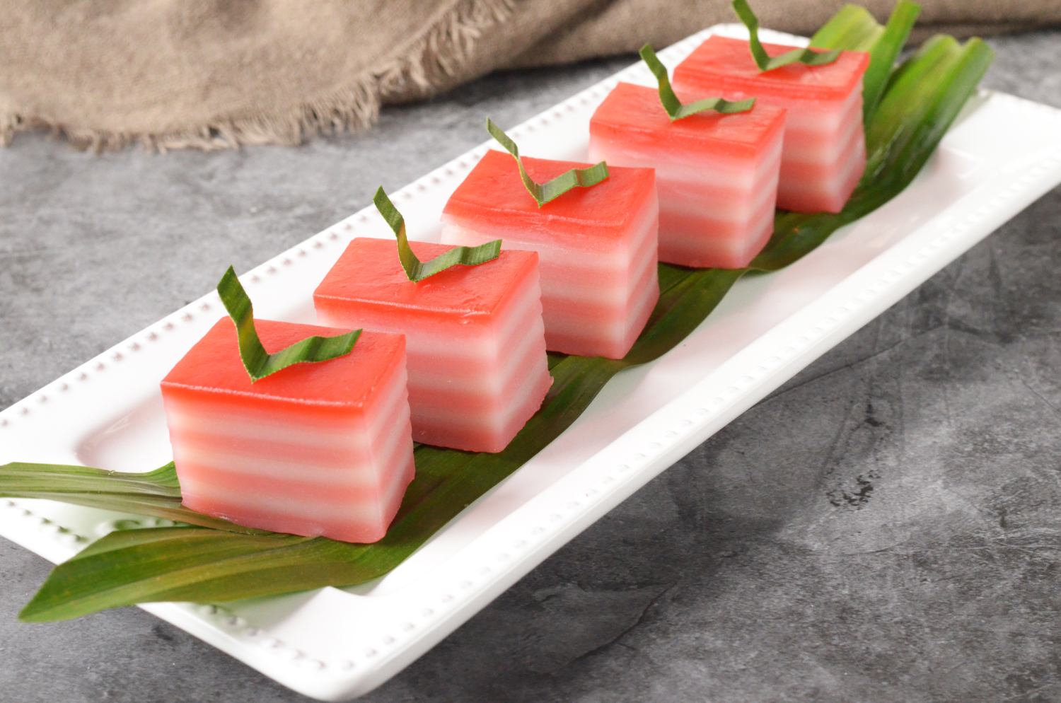 Malaysian Steamed Layer Cake (Kuih Lapis) | Asian Inspirations