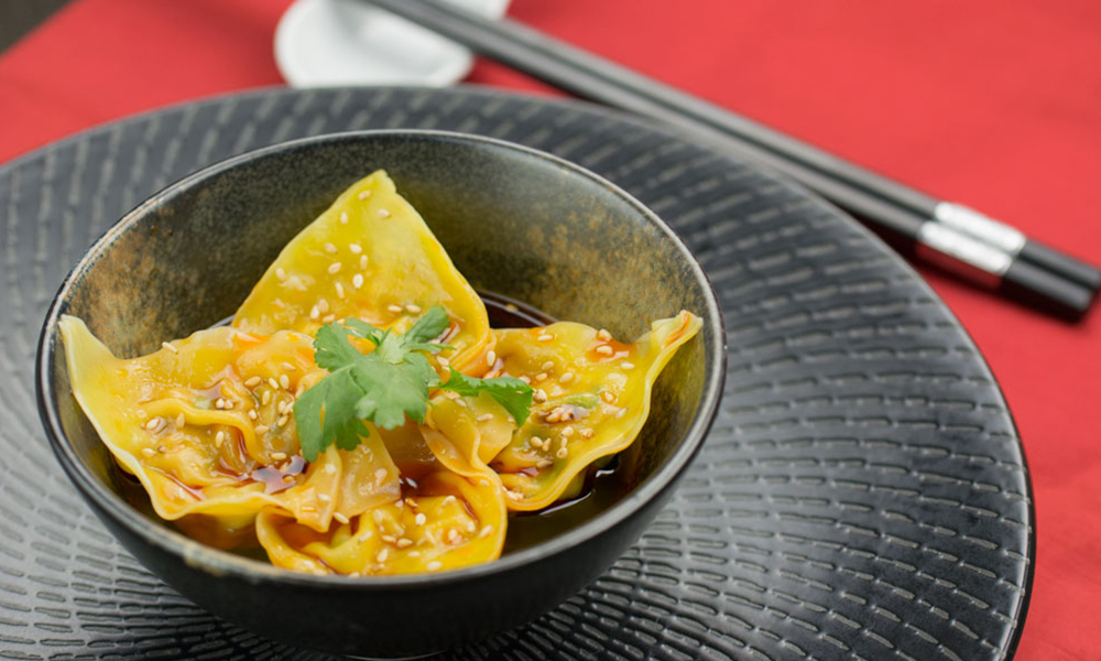 sichuan red oil wonton