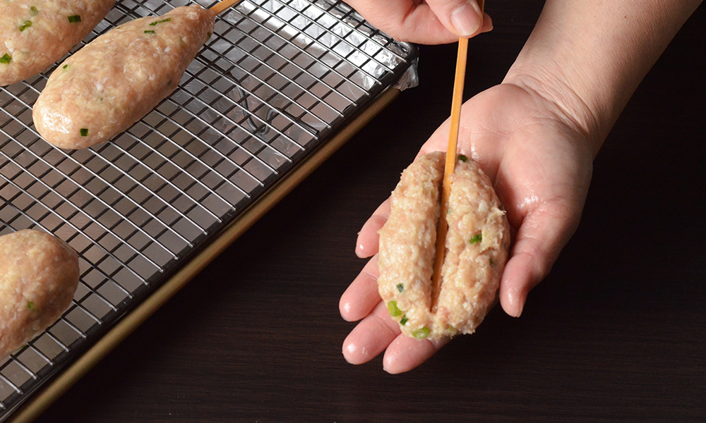 prep the skewer