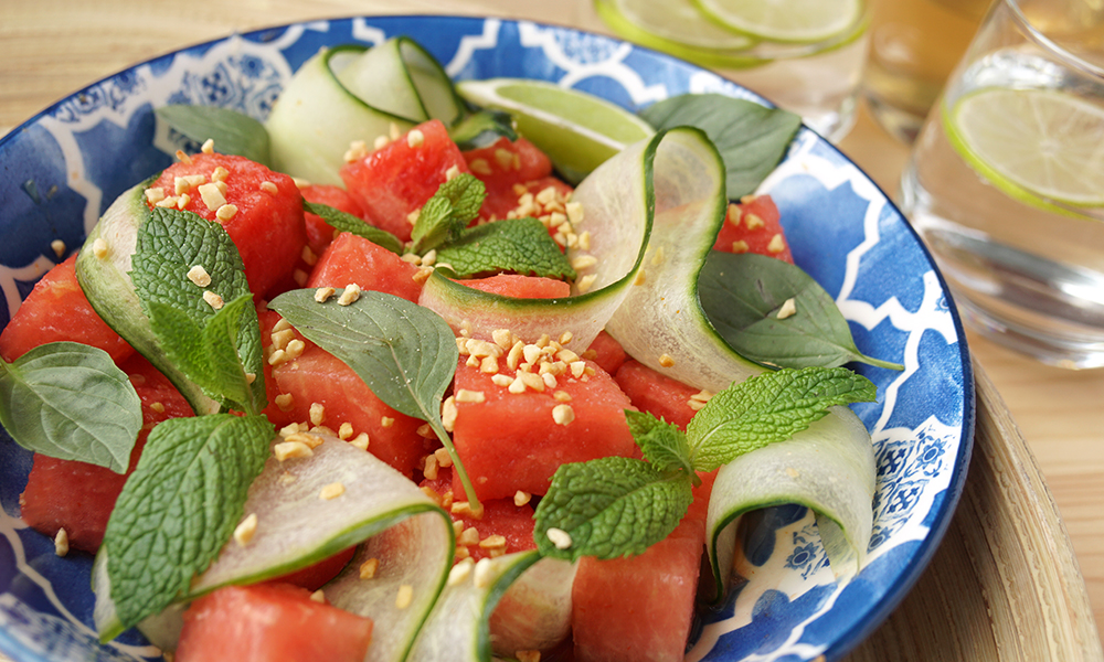 Thai watermelon salad