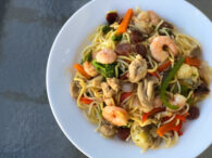 Filipino Stir Fried Noodles (Pancit Bam-I)