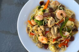 Filipino Stir Fried Noodles (Pancit Bam-I)