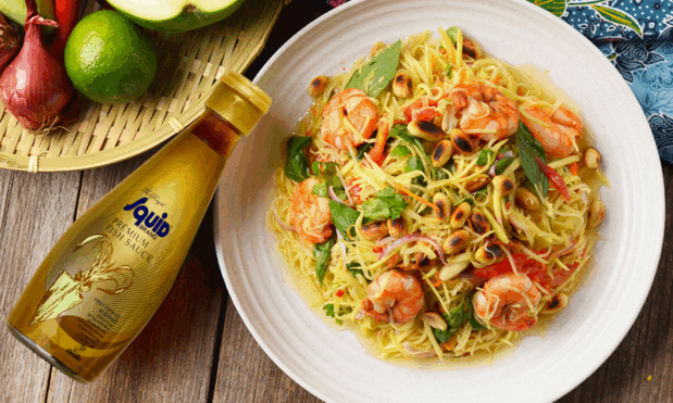 Green Mango & Papaya Salad with Fish Sauce