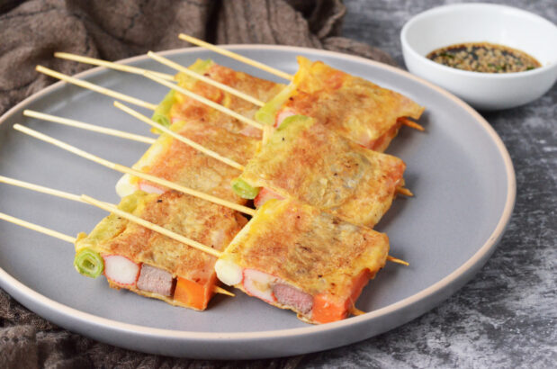 Korean Meat and Vegetables Skewers