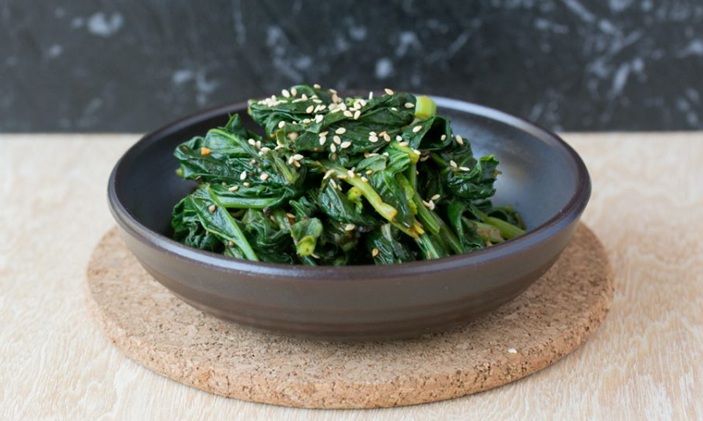 korean spinach side dish