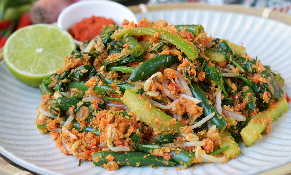 refreshing side dish balinese coconut salad