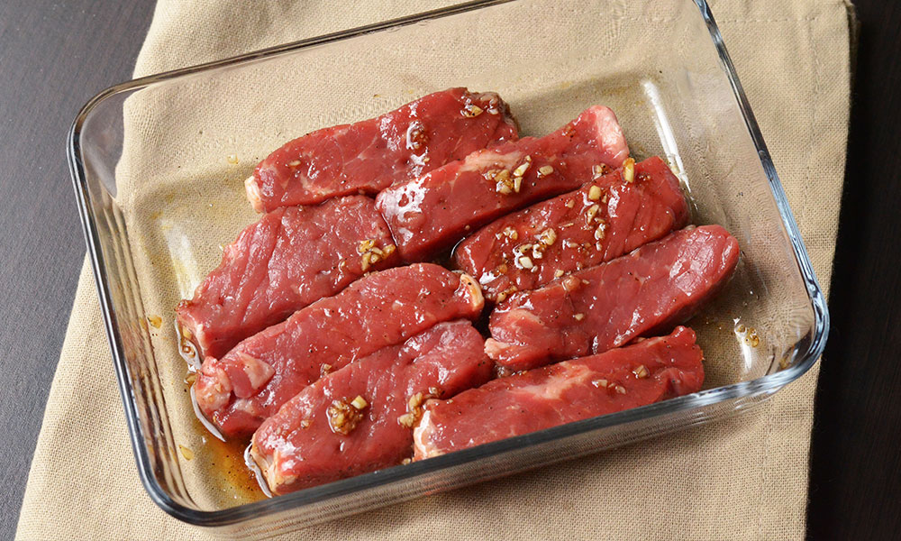 LNY Korean Sanjeok marinate the beef