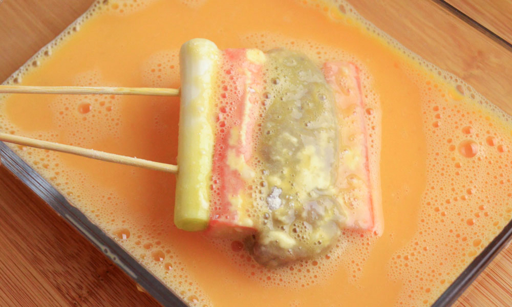 LNY Korean Sanjeok make the batter