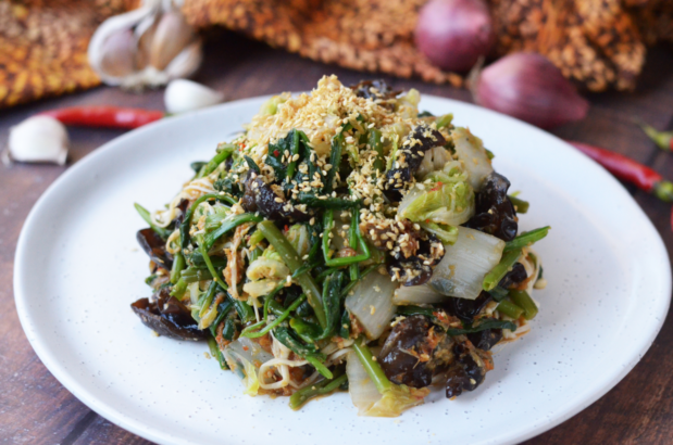 Lao Sesame Vegetable Salad (Lao Soop Pak)