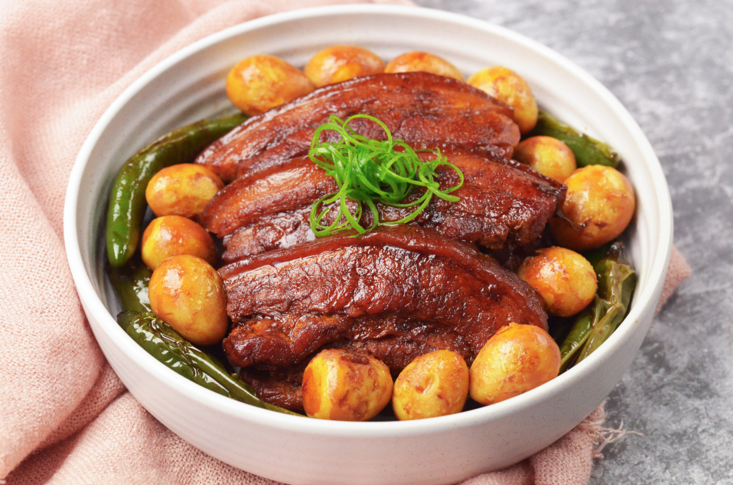 Jinan-Style Braised Pork Belly (Ba Zi Rou) | Asian Inspirations