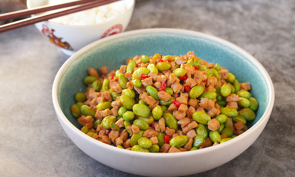 Anhui Edamame with Pork