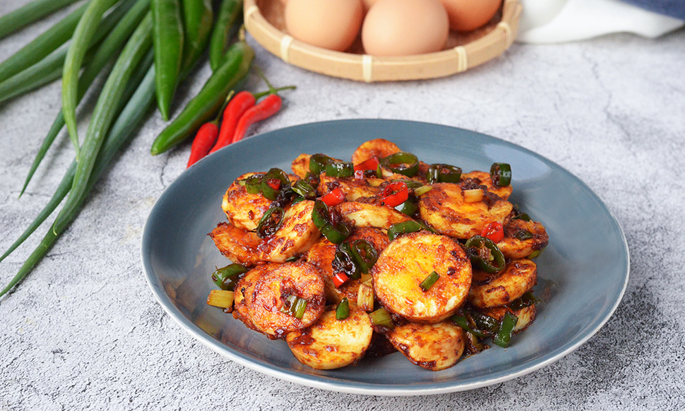 xiang cuisine hunan fried slice eggs