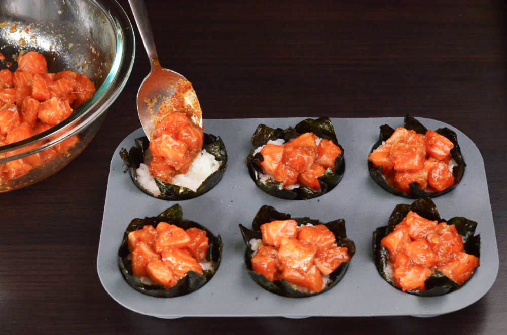 Salmon Sushi Bites Salmon Sushi Bites