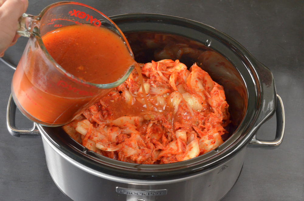 Slow Cook Kimchi Beef Stew