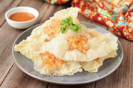 Crispy Rice Paper Prawn Fritters