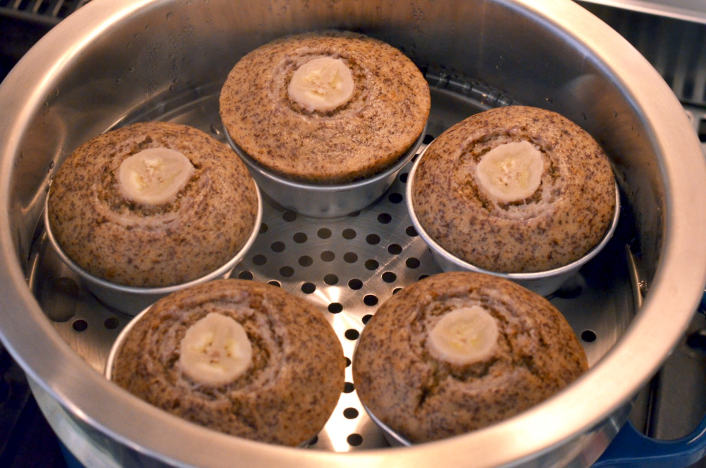 Steamed Banana Cupcakes (Apam Pisang)