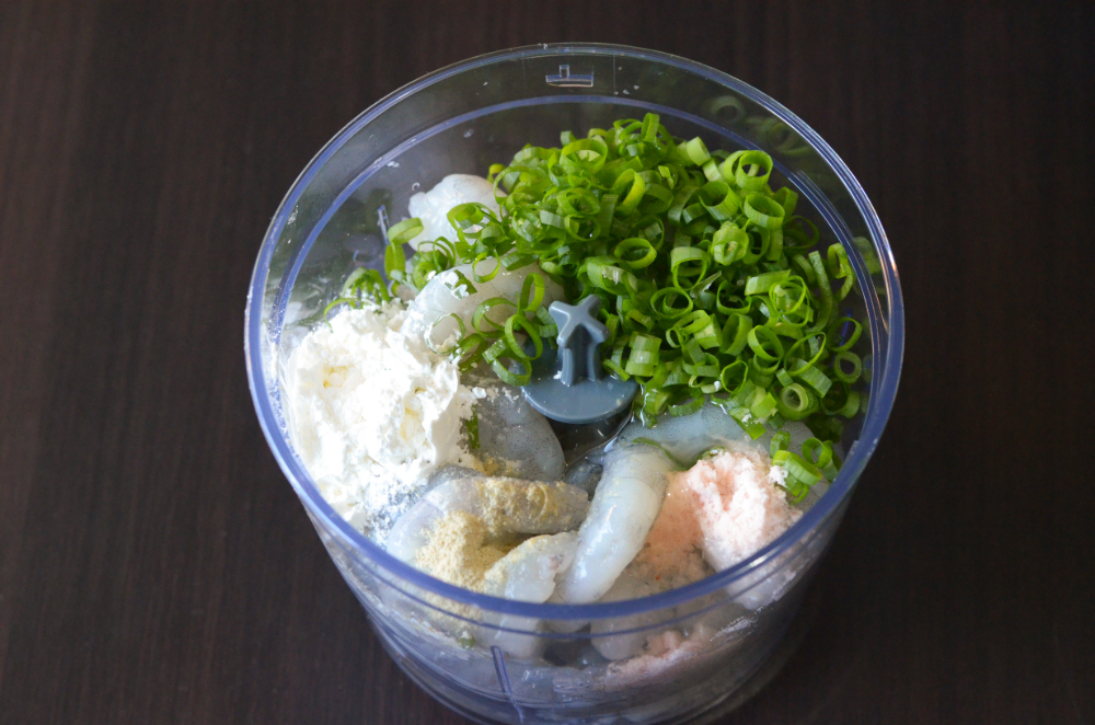 Thai Green Curry Noodles with Shrimp Balls