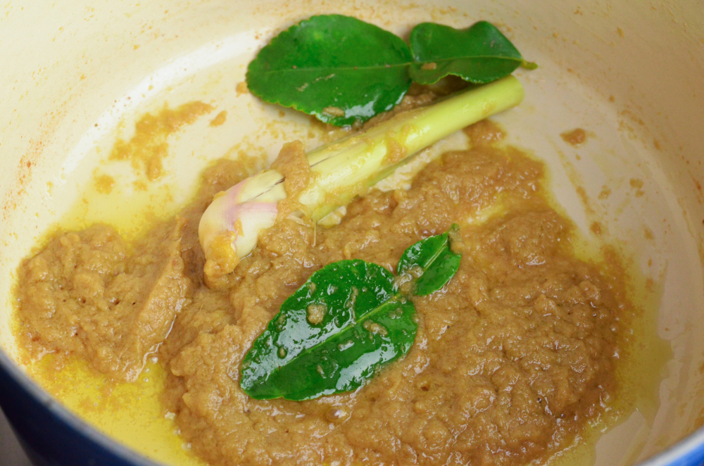 Thai Green Curry Noodles with Shrimp Balls