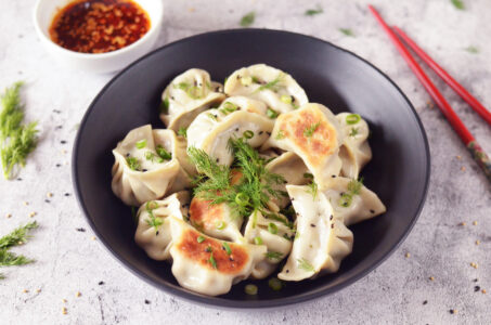 Chinese Dill & Pork Dumplings