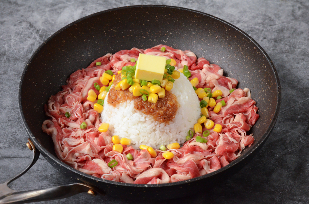 One-pan Sizzling Beef Rice One-pan Sizzling Beef Rice