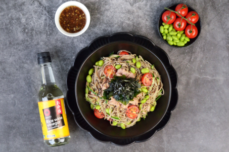 Tuna Soba Noodles with Japanese Onion Dressing