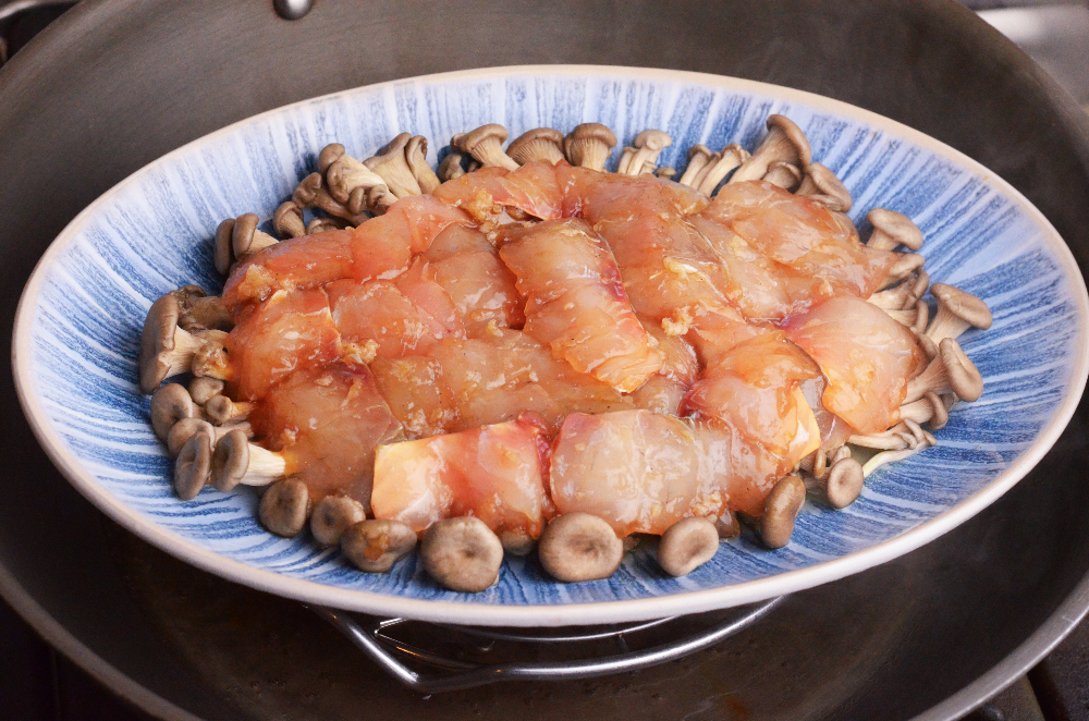 Easy Steamed Fish with Shiitake & Bamboo Shoots Easy Steamed Fish with Shiitake & Bamboo Shoots