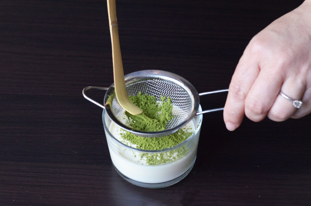 Yuzu oolong with Matcha Cloud