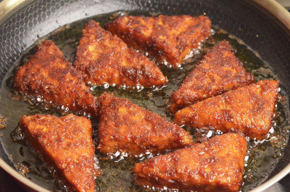 Braised Spiced Tofu &amp; Tempeh (Tahu Tempe Bacem)