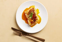 Steamed Fish with Crunchy Garlic with Chilli Oil