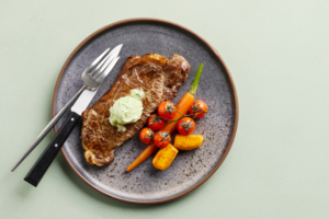 Porterhouse Steak with Wasabi Herb Butter Porterhouse Steak with Wasabi Herb Butter